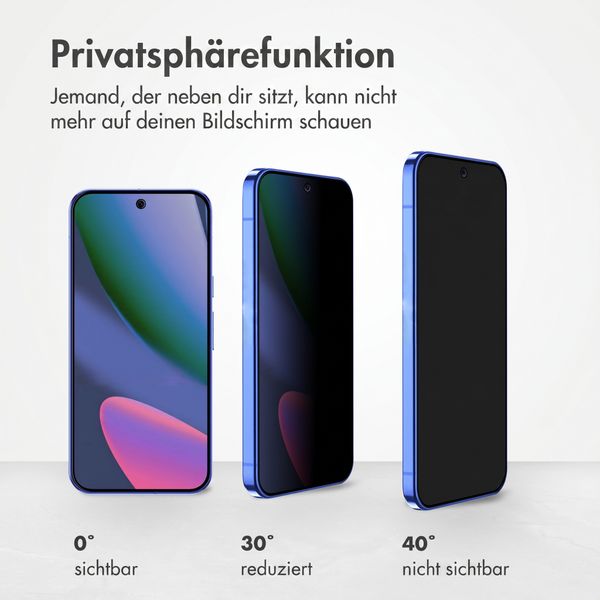Accezz Privacy Displayschutz aus gehärtetem Glas Google Pixel 11