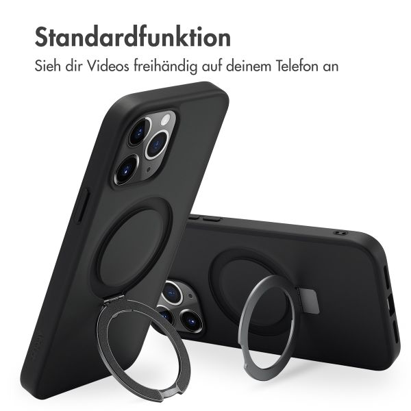 Accezz Ring Stand Backcover mit MagSafe Apple iPhone 13 Pro Max - Schwarz