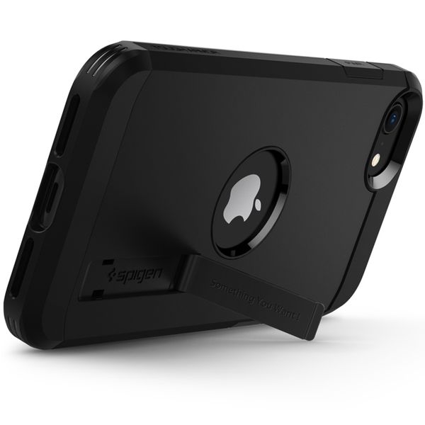 Spigen Tough Armor Backcover Apple iPhone SE (2022 / 2020) - Schwarz