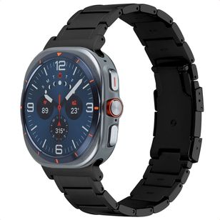 Accezz Mattes Titanstahlarmband für Samsung Galaxy Watch Ultra 2 (2026) / Ultra (2024/2025) - Schwarz
