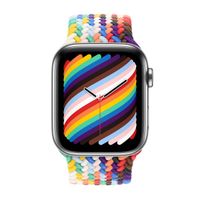 Apple Geflochtenes Solo Loop für  Apple Watch | 38/40/41/42 mm - Größe 1 - Pride Edition