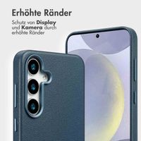 Accezz 2-in-1 Klapphülle aus Leder mit MagSafe Samsung Galaxy S25 Plus - Nightfall Blue