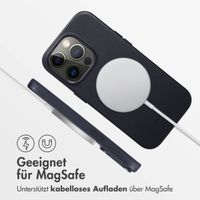 Accezz MagSafe Leather Backcover Apple iPhone 14 Pro - Onyx Black