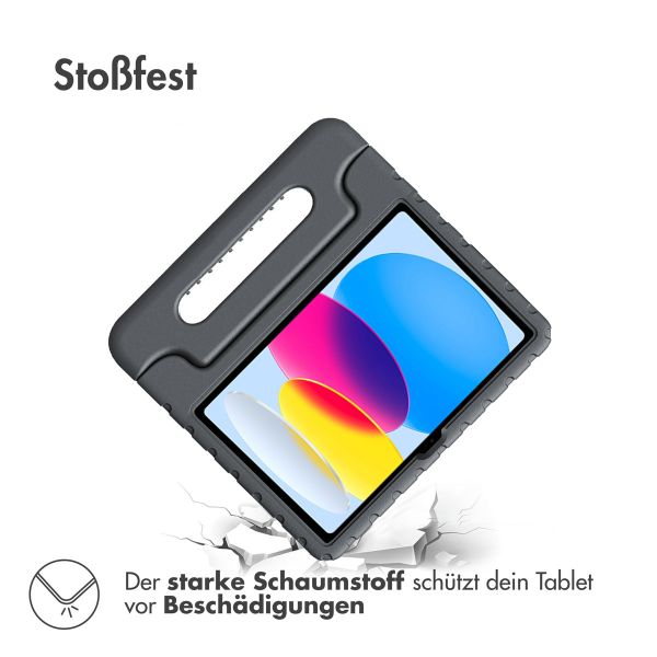 Accezz SchutzHülle mit Handgriff kindersicher Apple iPad 11 (2025) 11 Zoll A16 / iPad 10 (2022) 10.9 Zoll - Schwarz