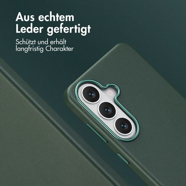 Accezz MagSafe Leather Backcover Samsung Galaxy S26 - Cedar Green