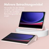 Accezz Smarte Klapphülle aus Silikon Samsung Galaxy Tab A9 Plus - Rosa