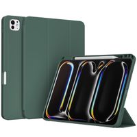 Accezz Smarte Klapphülle aus Silikon Apple iPad Pro 13 (2025) M5 / (2024) M4 - Dunkelgrün