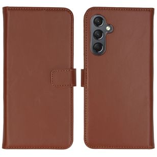 Selencia Echtleder Klapphülle Samsung Galaxy A25 (5G) - Hellbraun