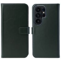 Selencia Echtleder Klapphülle Samsung Galaxy S26 Ultra - Grün