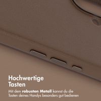 Accezz MagSafe Leather Backcover Apple iPhone 16 - Kaffeebraun