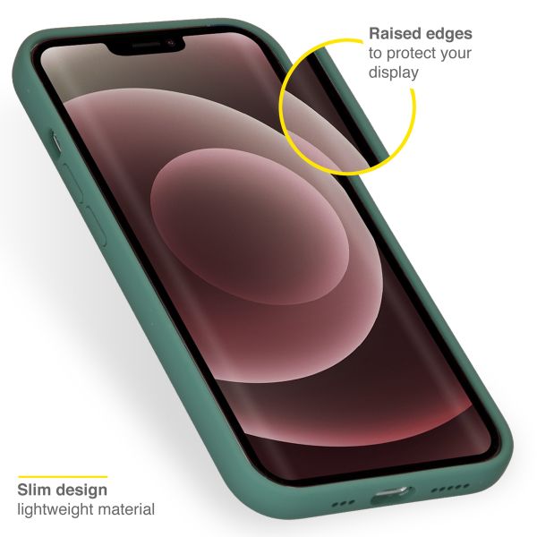 Accezz Liquid Silikoncase Apple iPhone 13 Pro Max - Dunkelgrün