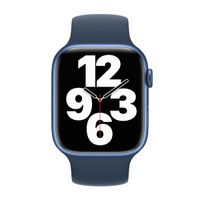 Apple Silikon Solo Loop für  Apple Watch | 38/40/41/42 mm - Größe 5 - Abyss Blue