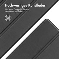 Accezz Trifold Klapphülle Apple iPad Mini 7 (2024) / iPad Mini 6 (2021) - Schwarz