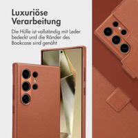 Accezz 2-in-1 Klapphülle aus Leder mit MagSafe Samsung Galaxy S24 Ultra - Sienna Brown