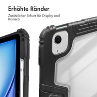 Accezz Rugged Trifold Klapphülle Apple iPad Air 11 Zoll (2026) M4 / (2025) M3 / (2024) M2 / Air 5 (2022) / Air 4 (2020) - Schwarz