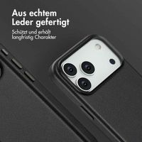 Accezz MagSafe Leather Backcover Apple iPhone 17 Pro Max - Onyx Black