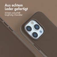 Accezz MagSafe Leather Backcover Apple iPhone 16 Pro - Kaffeebraun