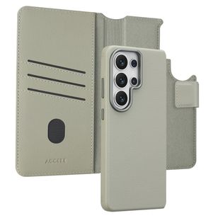 Accezz 2-in-1 Klapphülle aus Leder mit MagSafe Samsung Galaxy S26 Ultra - Light Grey