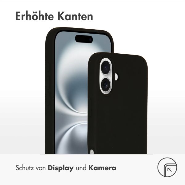 Accezz Liquid Silikoncase mit MagSafe Apple iPhone 16 Plus - Schwarz