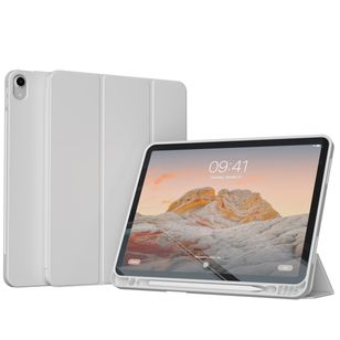 Accezz Smarte Klapphülle aus Silikon Apple iPad Air 11 Zoll (2026) M4 / (2025) M3 / (2024) M2 / Air 5 (2022) / Air 4 (2020) - Grau