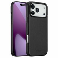 Accezz MagSafe Leather Backcover Apple iPhone 17 Pro Max - Onyx Black