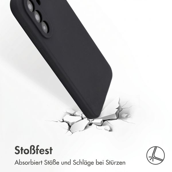 Accezz Liquid Silikoncase Samsung Galaxy A37 (5G) - Schwarz
