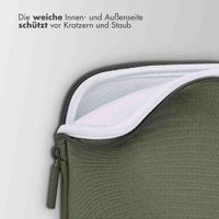 Accezz Laptop Hülle 15-16 Zoll - Laptop Sleeve - Dunkelgrün