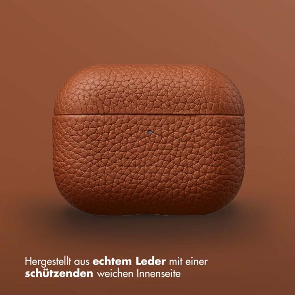 Accezz Echtleder Case  Apple Airpods Pro 3 - Cognac