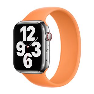 Apple Silikon Solo Loop für  Apple Watch | 44/45/46/49 mm - Größe 7 - Marigold