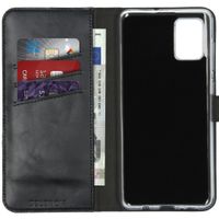 Selencia Echtleder Klapphülle Samsung Galaxy A71 - Schwarz