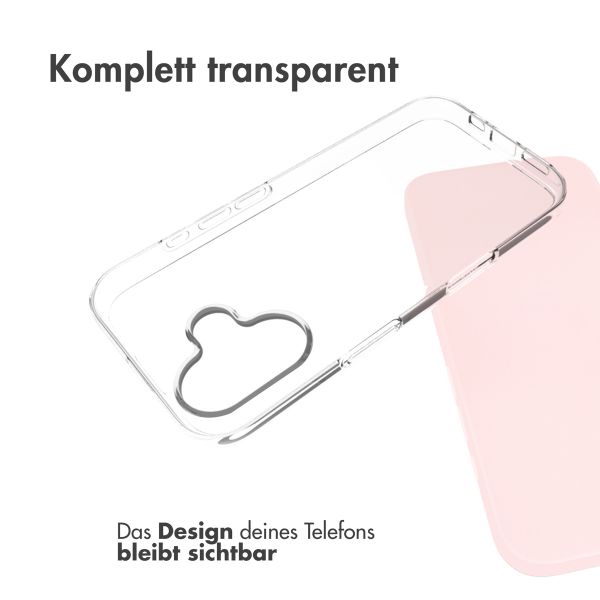 Accezz Clear TPU Backcover Apple iPhone 16 - Transparent