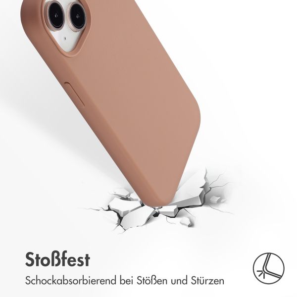 Accezz Liquid Silikoncase mit MagSafe Apple iPhone 13 Pro - Hellbraun