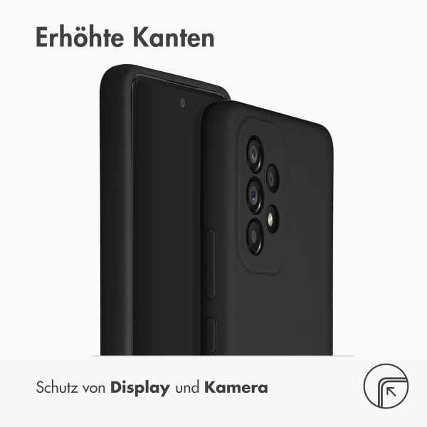 Accezz Liquid Silikoncase Samsung Galaxy A53 - Schwarz