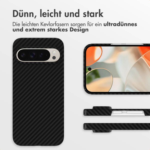 Accezz MagSafe Kevlar® Hülle Google Pixel 9 / 9 Pro - Schwarz