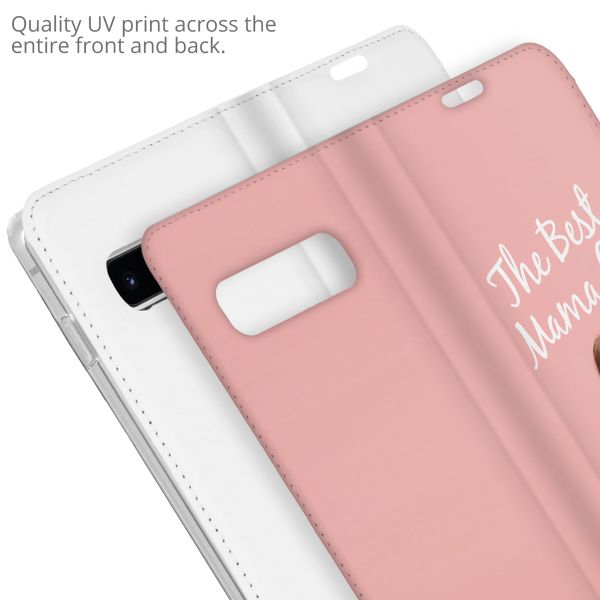 Gestalte deine eigene Compact Gel Klapphülle Samsung Galaxy S10 - Weiß