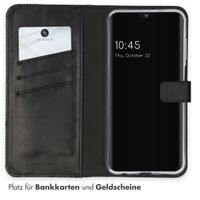 Selencia Echtleder Klapphülle Samsung Galaxy A25 (5G) - Schwarz