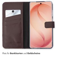 Selencia Echtleder Klapphülle Samsung Galaxy S26 Plus - Braun