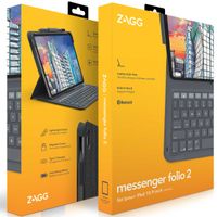 ZAGG Messenger Folio 2 Tastaturhülle Apple iPad 11 (2025) 11 Zoll A16 / iPad 10 (2022) 10.9 Zoll - QWERTY / NL - Charcoal Grey