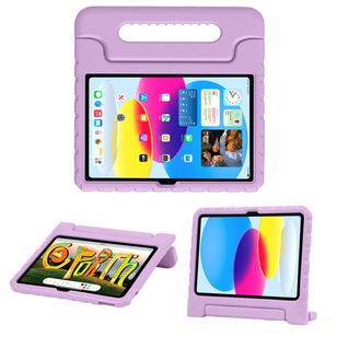 Accezz SchutzHülle mit Handgriff kindersicher Apple iPad 11 (2025) 11 Zoll A16 / iPad 10 (2022) 10.9 Zoll - Lila