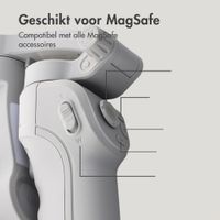 Selencia Gimbal Stabilizer mit LED-Licht - Smartes Tracking - Tripod - Cosy Grey