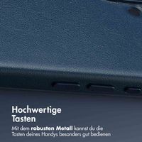 Accezz MagSafe Leather Backcover Apple iPhone 16 - Nightfall Blue