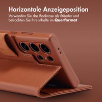 Accezz 2-in-1 Klapphülle aus Leder mit MagSafe Samsung Galaxy S24 Ultra - Sienna Brown