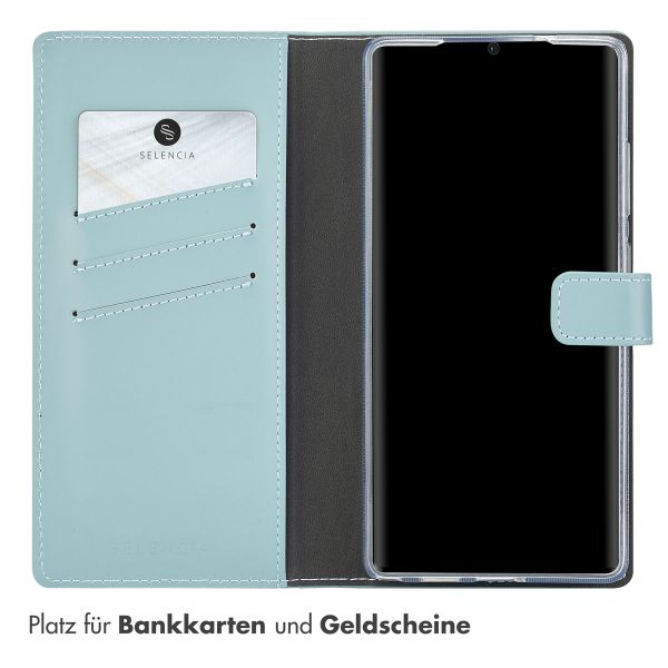 Selencia Echtleder Klapphülle Samsung Galaxy S25 Ultra - Air Blue