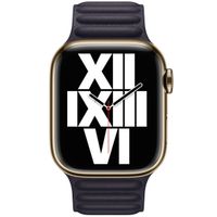 Apple Leather Link Armband für  Apple Watch | 38/40/41/42 mm - Größe M/L - Ink