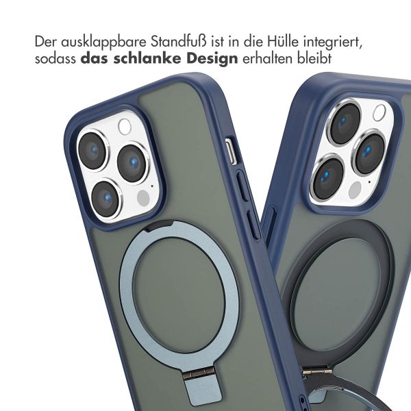 Accezz Ring Stand Backcover mit MagSafe Apple iPhone 14 Pro - Blau