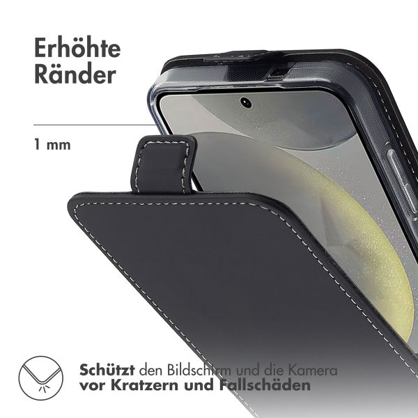 Accezz Flip Case Samsung Galaxy S25 - Schwarz