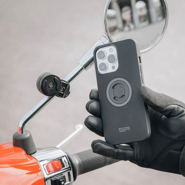 SP Connect Mirror Mount Pro SPC+ Handyhalterung für Scooter / Motorrad - Spiegelbefestigung - Schwarz
