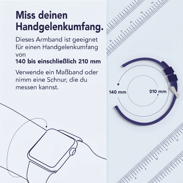 Accezz Mattes Titanstahlarmband für Apple Watch | 38/40/41/42 mm - Silber