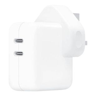 Apple Original Power Adapter 2x USB-C - MacBook Ladegerät - Vereinigtes Königreich - 35W - Weiß