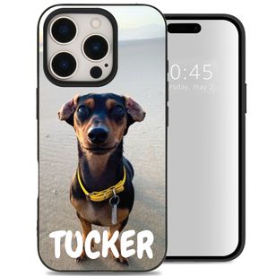 Gestalte deine eigene Apple iPhone 16 Pro Max Gel Hülle - Schwarz